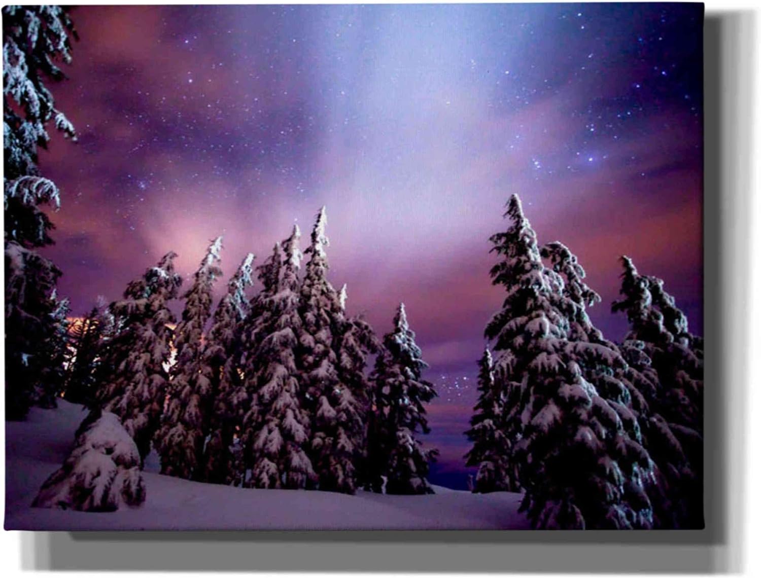Epic Graffiti 'Winter Nights' by Darren White, Canvas Wall Art, 16"x12"