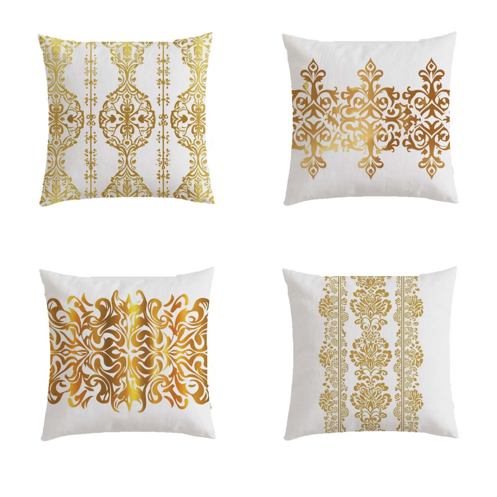 Housse coussin exterieur 80x80cm impermeable lot de 4 taie oreiller canape lin