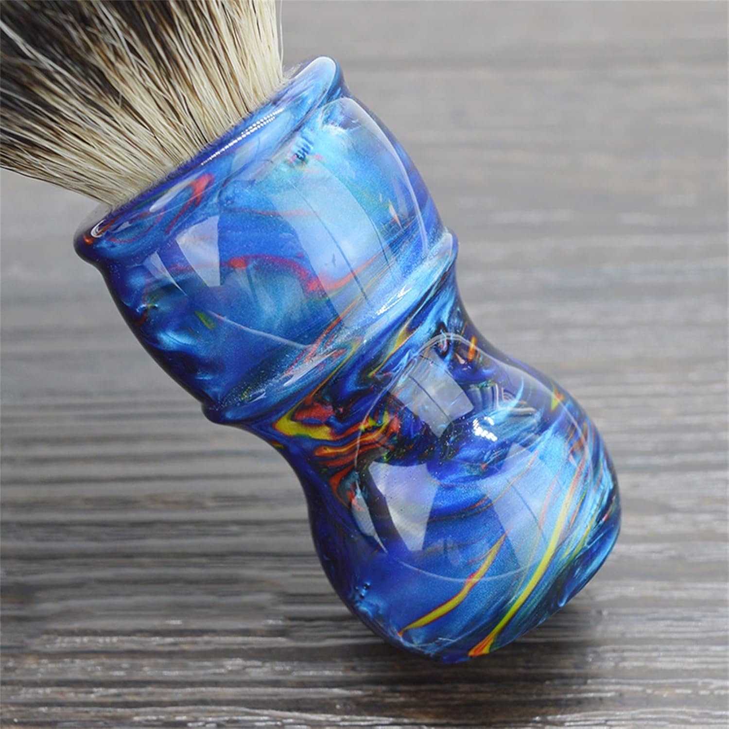 Shaving Brush Handmade Compact Beard Foam Brush Resin Handle Pure Badger Hair Man Wet Shaving Brush