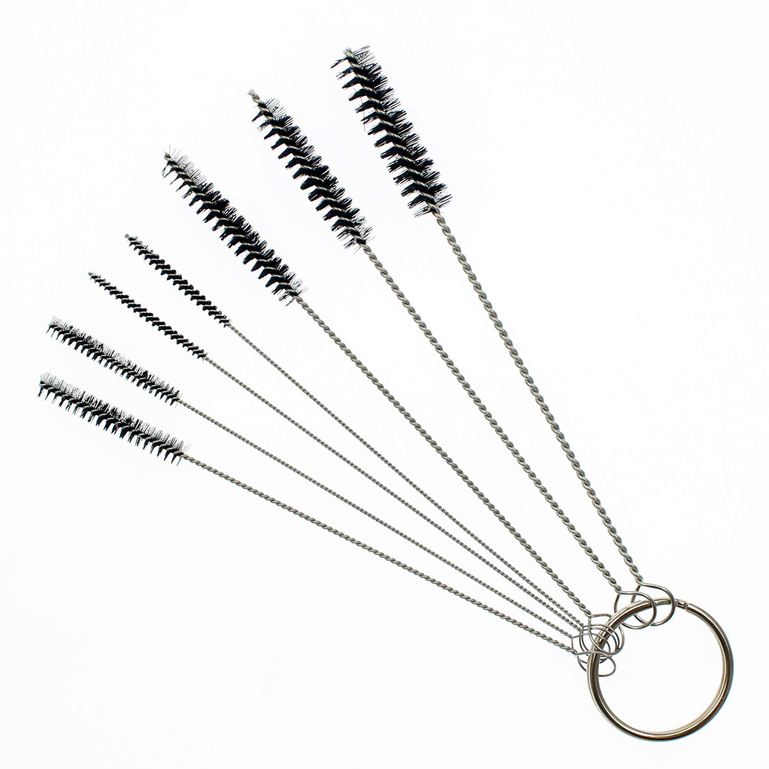 Buy QAZAKY 7 Nylon Brushes Carburetor Tube Brush Tool Set for Carbon