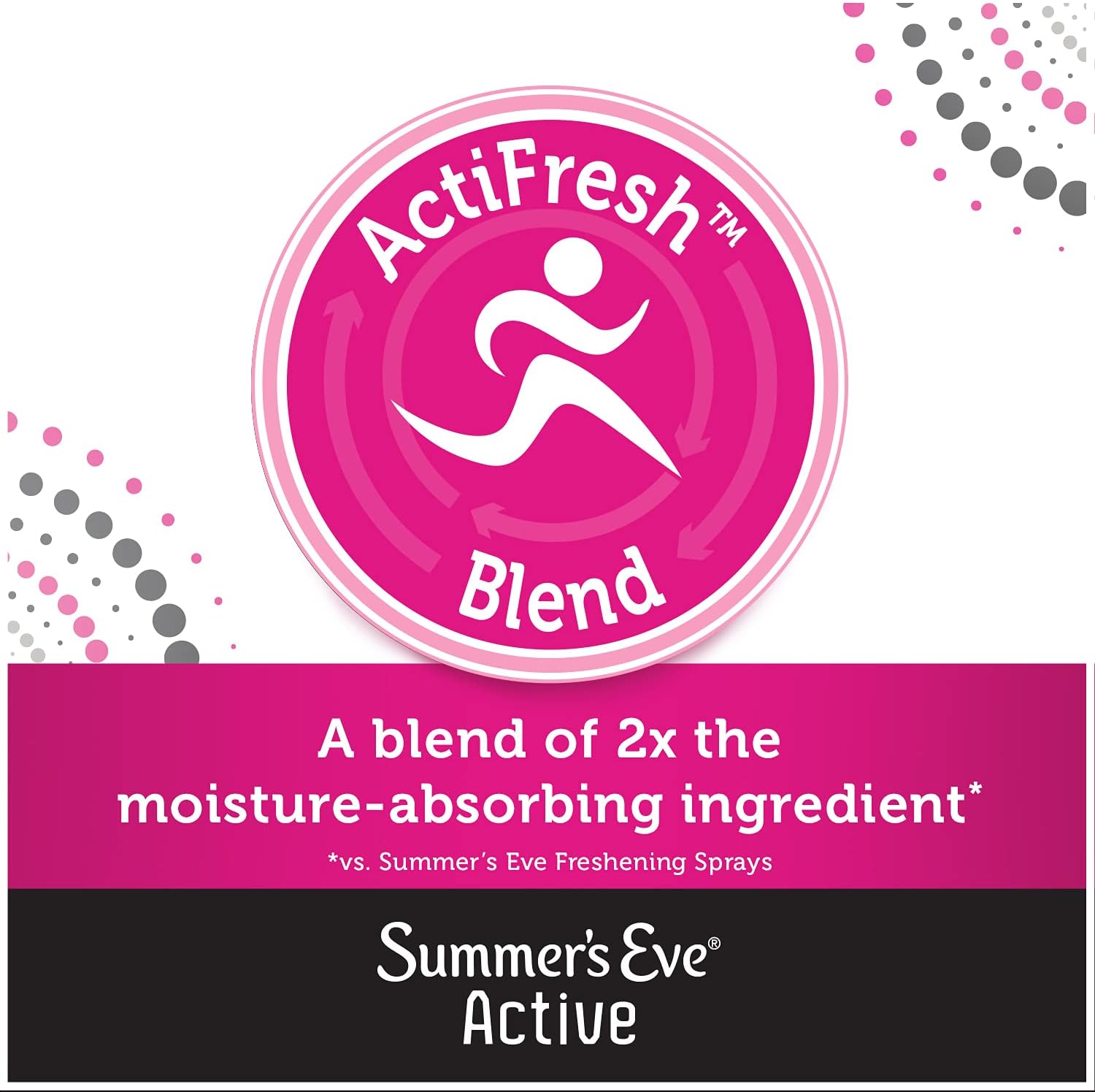 Summer's Eve Active Freshening Spray, Absorbs Moisture, 2 oz : Health & Household