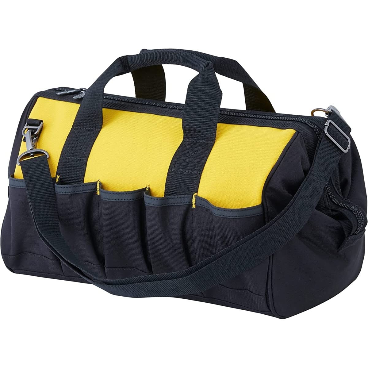 CATERPILLAR - Sac a outils 28L Base PVC Tissu Polyester 600D 10 poches extérieures 10 poches intérieures Léger