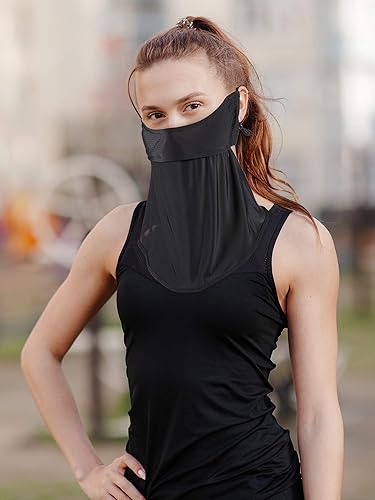 Miniatura 7 de 2 unidades unisex de protección solar para mujer, protección UV, bufanda facial para actividades al aire libre de verano