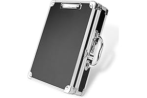 Heavy Duty Aluminum Metal Locking Clipboard with Handle