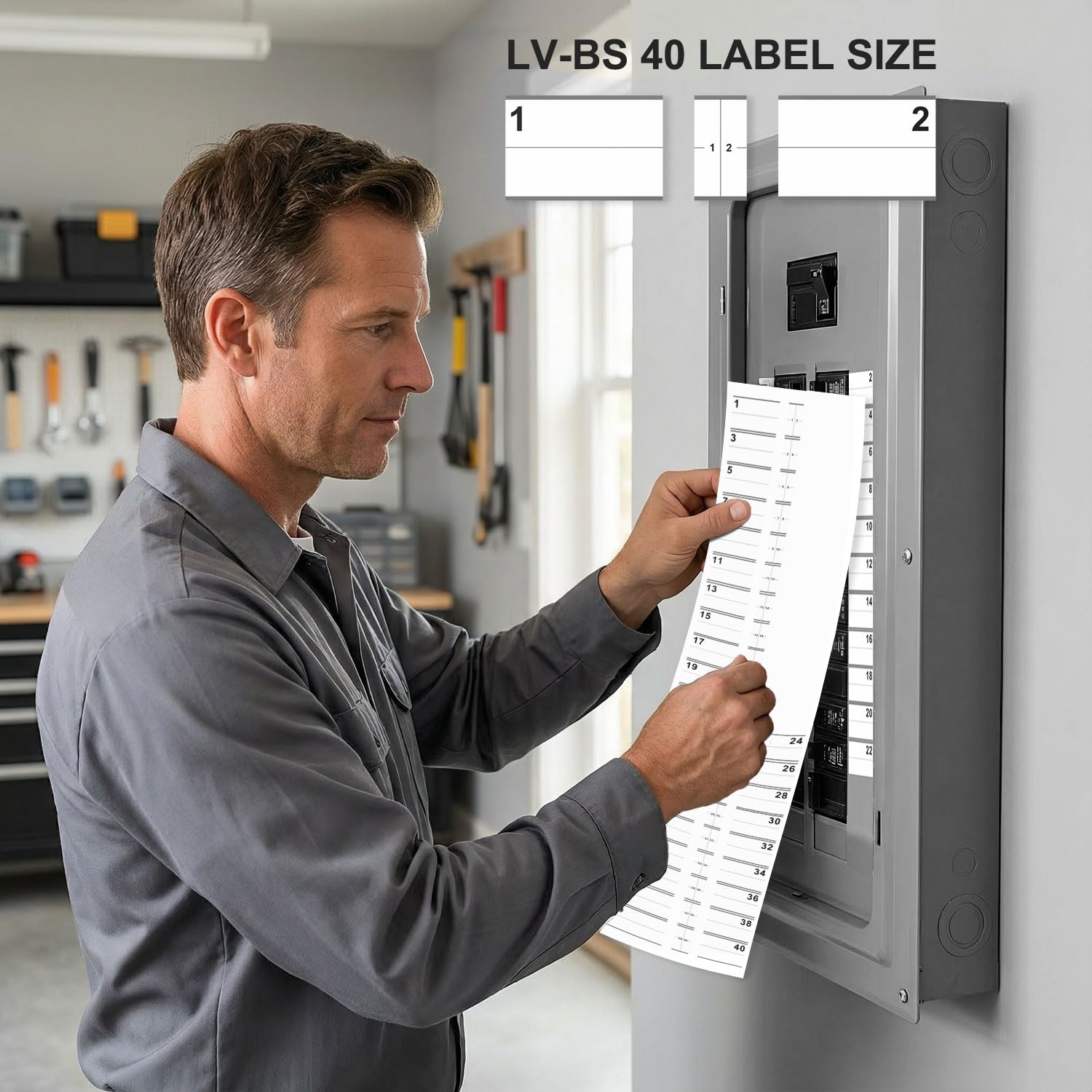 CDXHOME 2 Pack Circuit Breaker Box Labels - 1