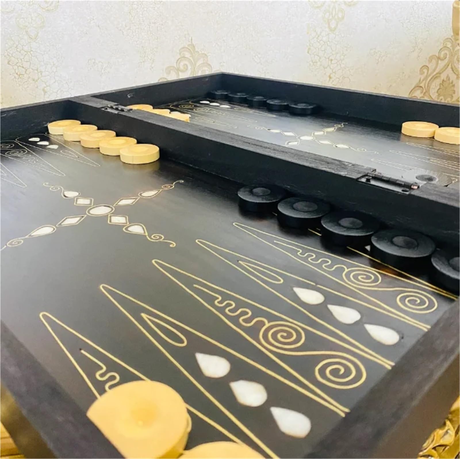 Set di backgammon e dama in legno fatti a mano - Classico gioco da tavolo per famiglie