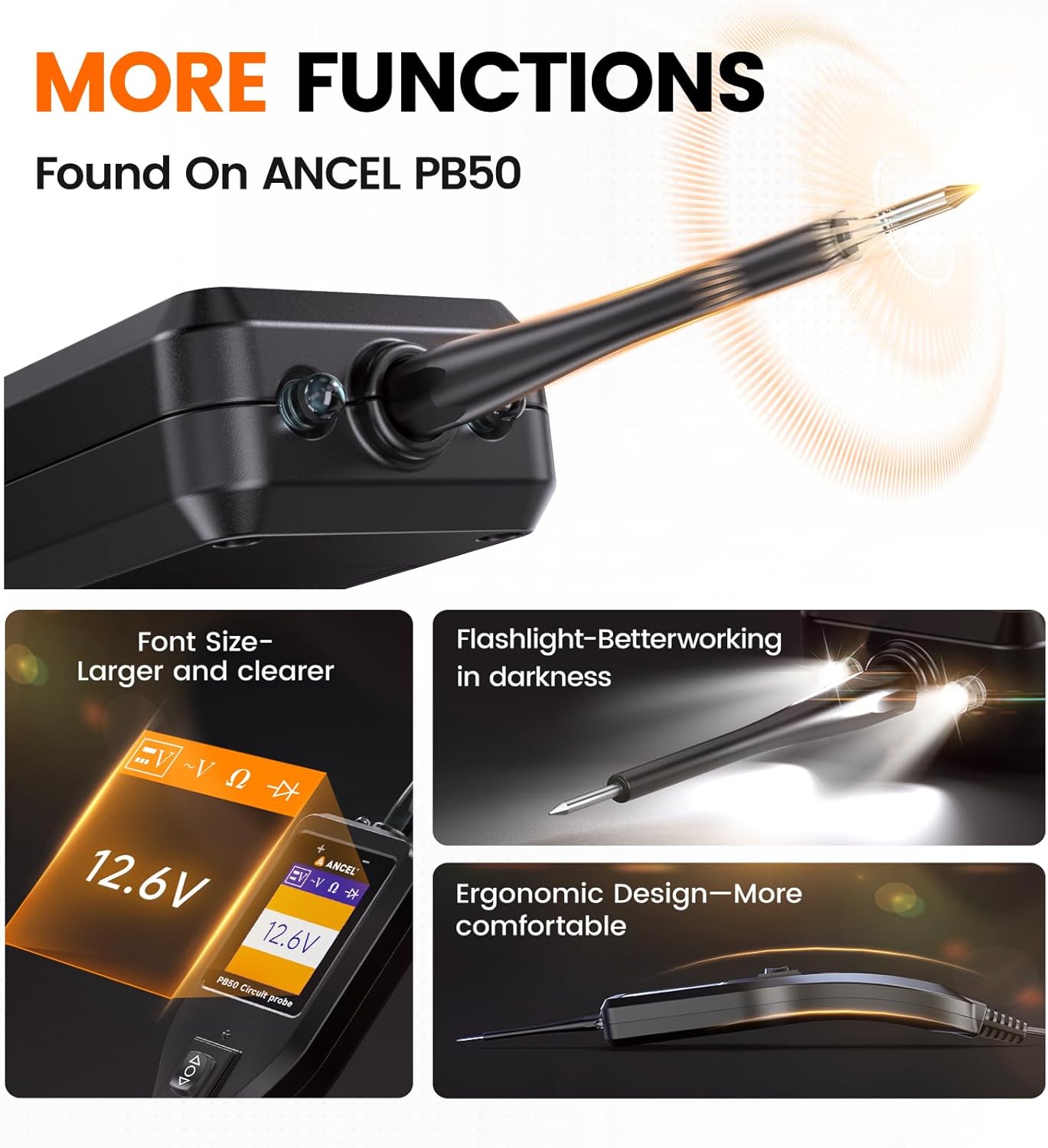 ANCEL AL-PB50 Circuit Tester Features