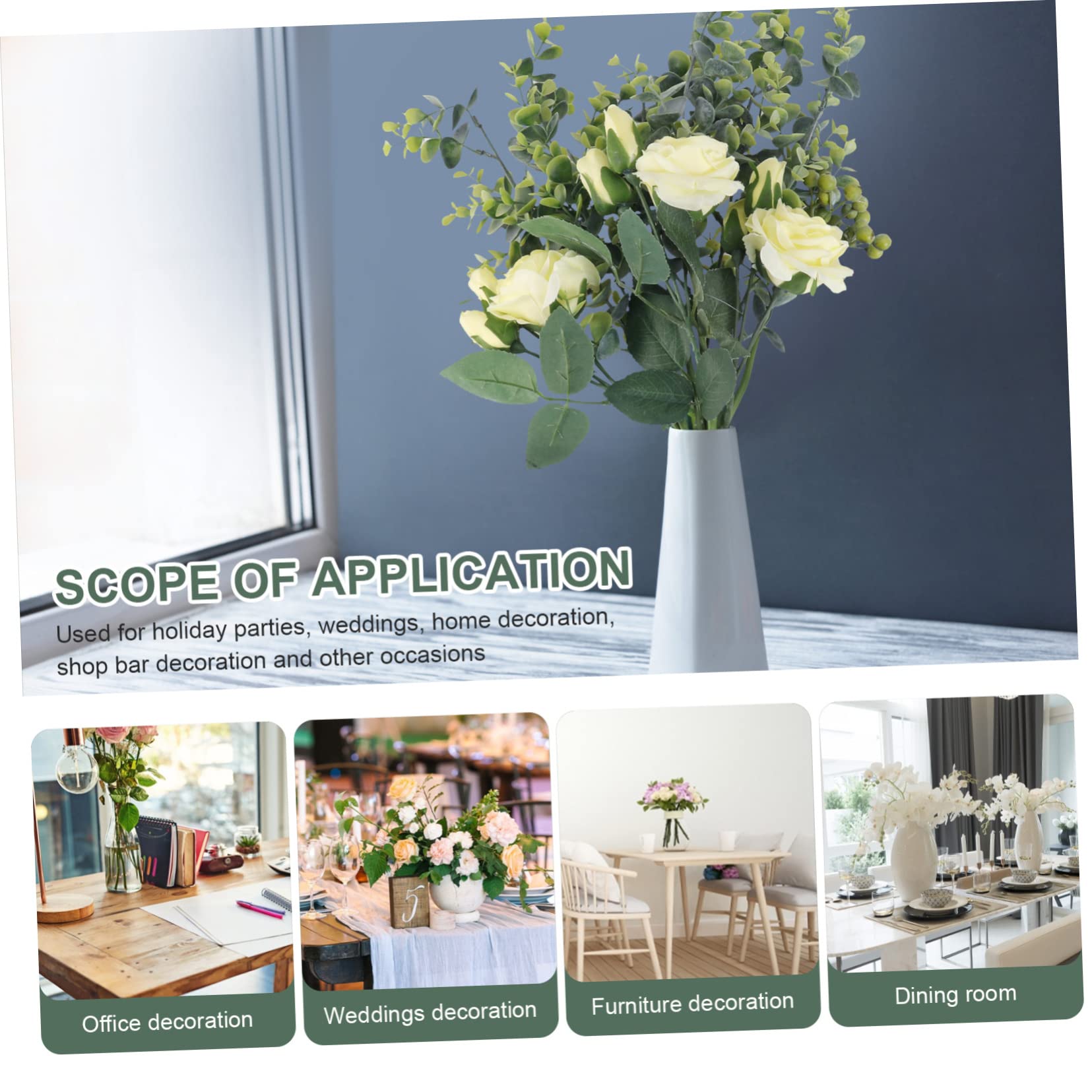STOBAZA 2stücke Gelber Simulierter Blumenstrauß Für Hochzeiten Dekorative Brautblumen Für Fotos Und Raumgestaltung Kunstblumenstrauß Für Zuhause Büro Und Feierlichkeiten