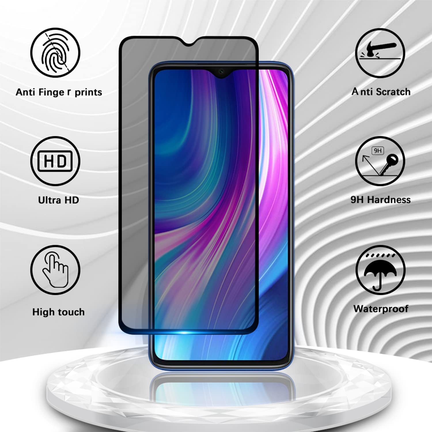 chejuza Privacy Pellicola Protettiva per Honor X6a/X6b 4g [2 Pezzi],Durezza 9H,Copertura Completa Anti Spy in Vetro Temperato,HD Protezione Schermo Protezione