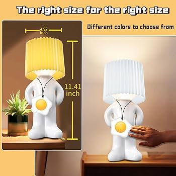 Shy Man Lamp-Creative Small Night Light LED Plug-in Table