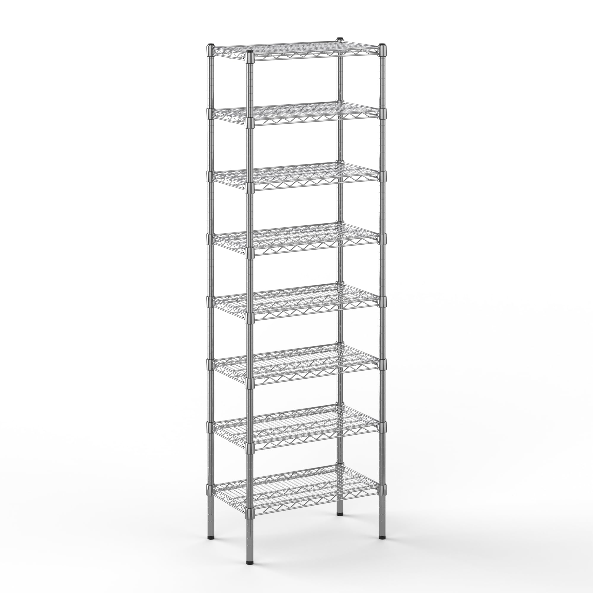 14" Deep x 24" Wide x 74" Height Wire Shelving Kit | 8-Tier | NSF Commercial Storage Rack Unit