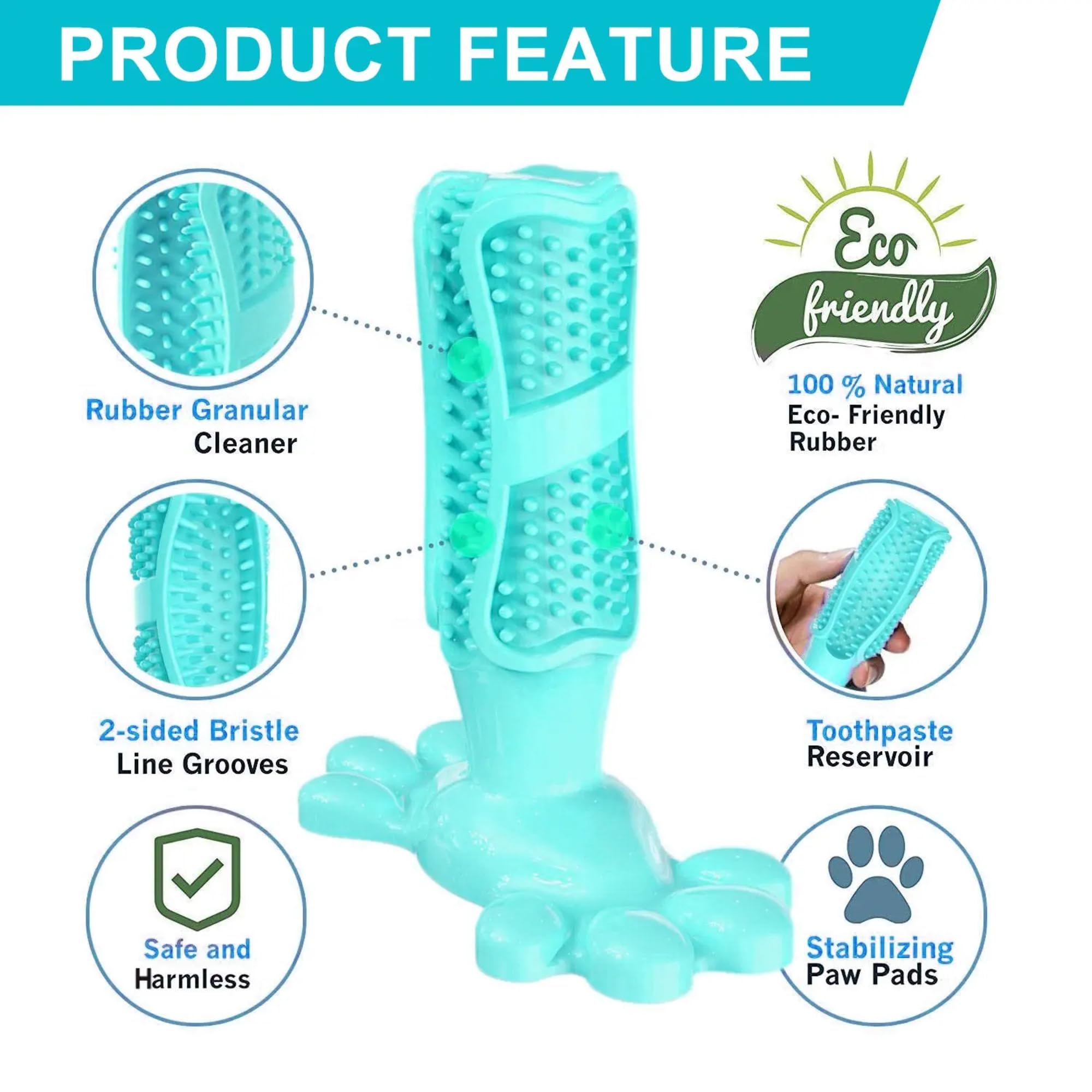 Jouet à mâcher pour chien, bâton de brosse à dents pour chien, jouets interactifs pour les mâcheurs agressifs, jouets interactifs, jouet robuste pour les garder occupés à mâcher pour petits