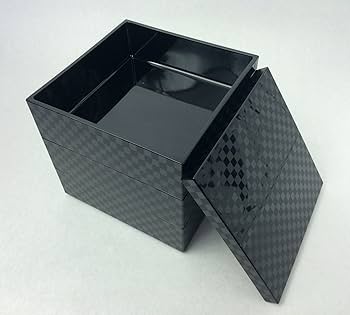 Amazon｜北市漆器店 Kaze-ya style チェス5.0三段重 黒(A
