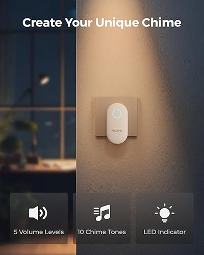 Miniatura 3 de Reolink Timbre digital, solo compatible con Reolink Video Doorbell V2, fácil de conectar y usar, control remoto a través de la aplicación, múltiples