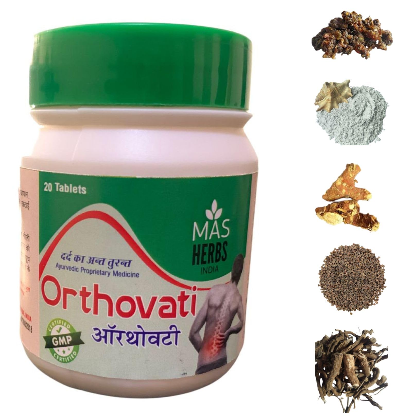 Mas Herbs Orthovati Ayurvedic Joint Knee Back Pain Relief Pack (20 Tab)-picture-19