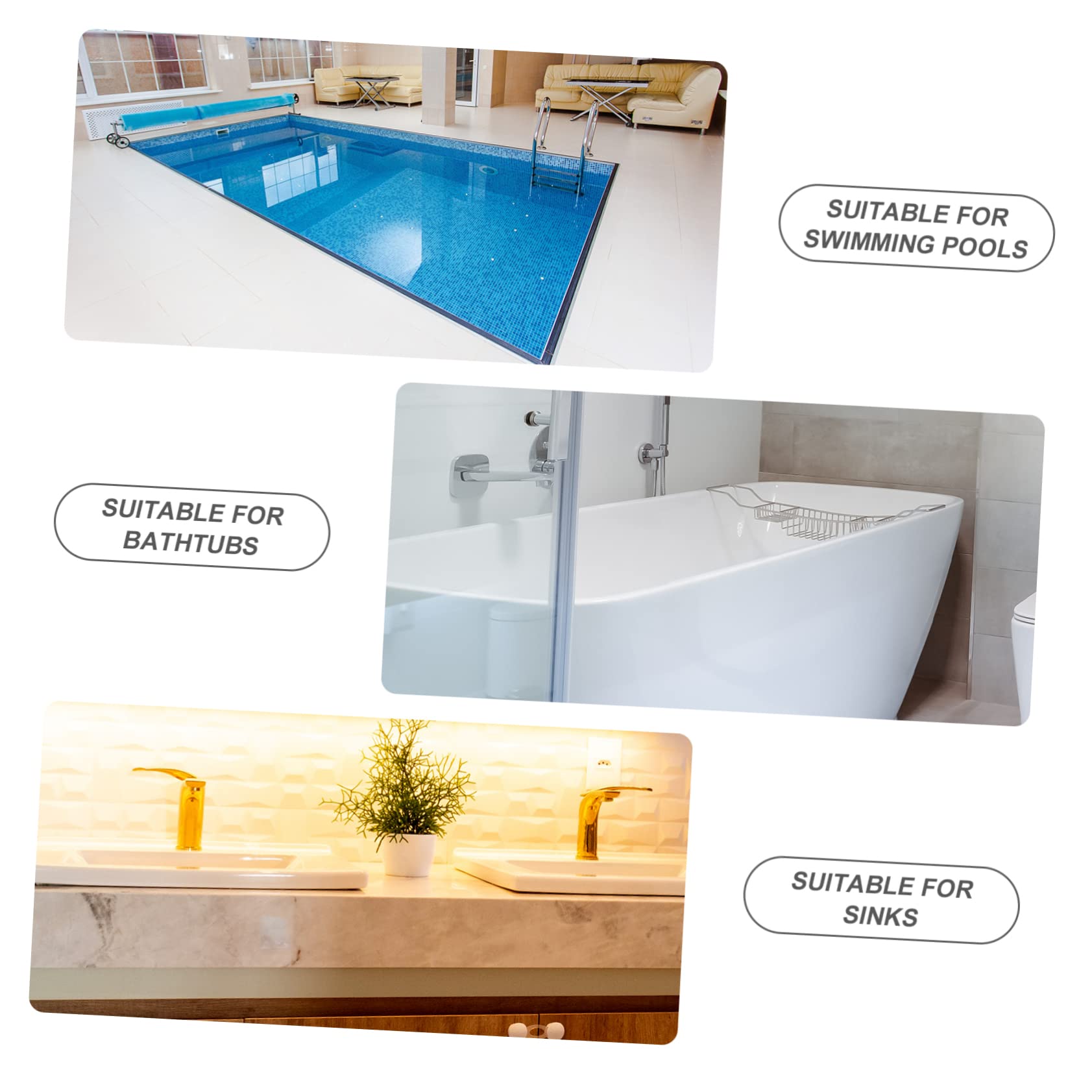 5stücke Poolreinigungswerkzeug V-förmiger Reinigungsaufsatz Mit Griff Aus Pumice Effektive Fleckenentfernung Ablagerungen Für Poolpflege Und Badewannenreinigung Langlebiges
