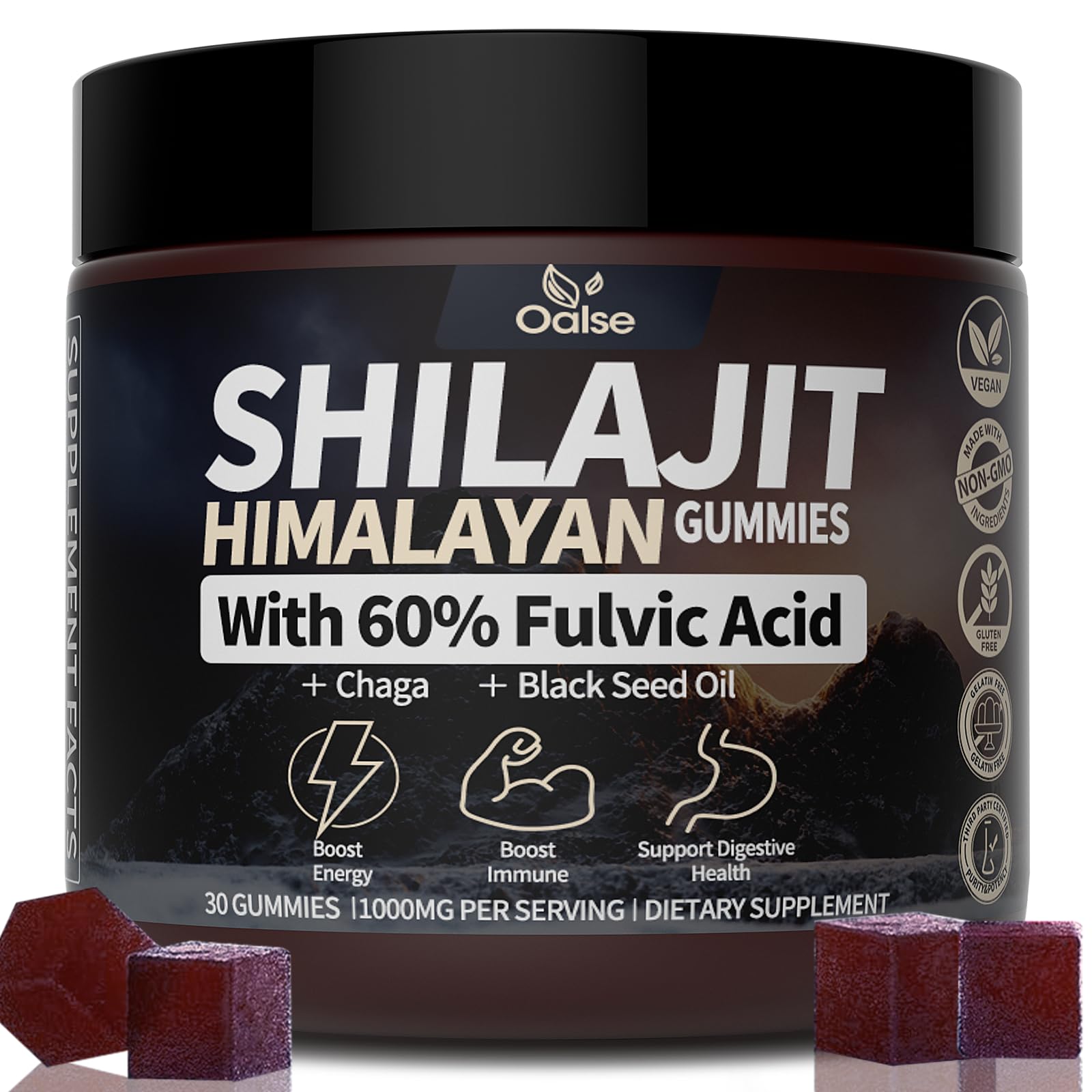 2 Pack Shilajit Supplement 15,000MG With 60% Fulvic Acid For Men, Pure Himalayan - View #4