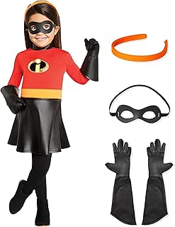 Spirit Halloween Incredibles Kids Violet Costume | Officially Licensed | Group Costume | Disney Pixar| Jumpsuit Costume