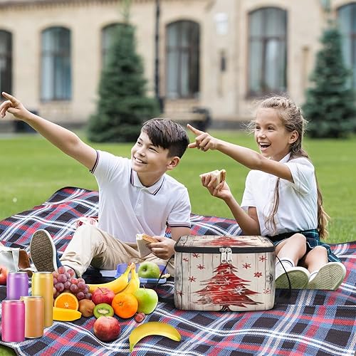 Miniatura 3 de Christmas Tree Funny Insulated Lunch Bag Women Reusable Lunch Tote Square Meal Bag for Adults Men Cooler Lunch Box for Work Travel Picnic Food