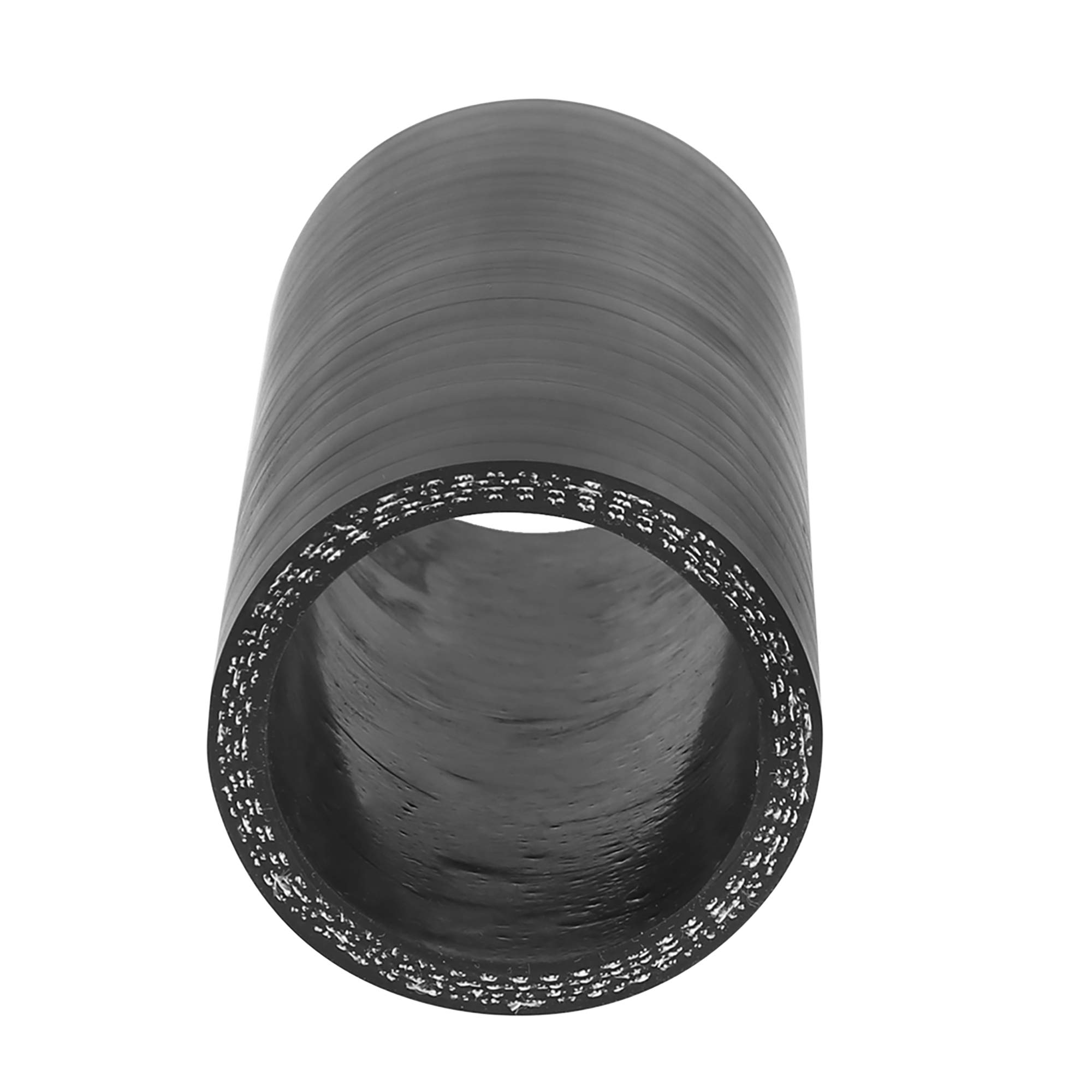 X AUTOHAUX Coupleur Tuyau Silicone Droit 45mm ID – Noir – Longueur 10cm – Résistant Haute Température & Anti-Corrosion