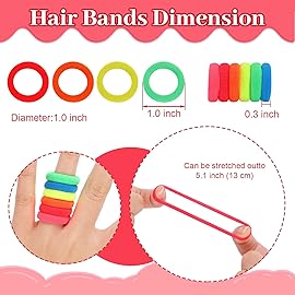 200 Pack Hair Ties BEoffer Baby Toddlers Girls Elastics Hair Bands No Damage Multicolor Colorful Small Rubber Bands Ponytail Pigtails Holders Not Harm to Hair (Fluorescent)