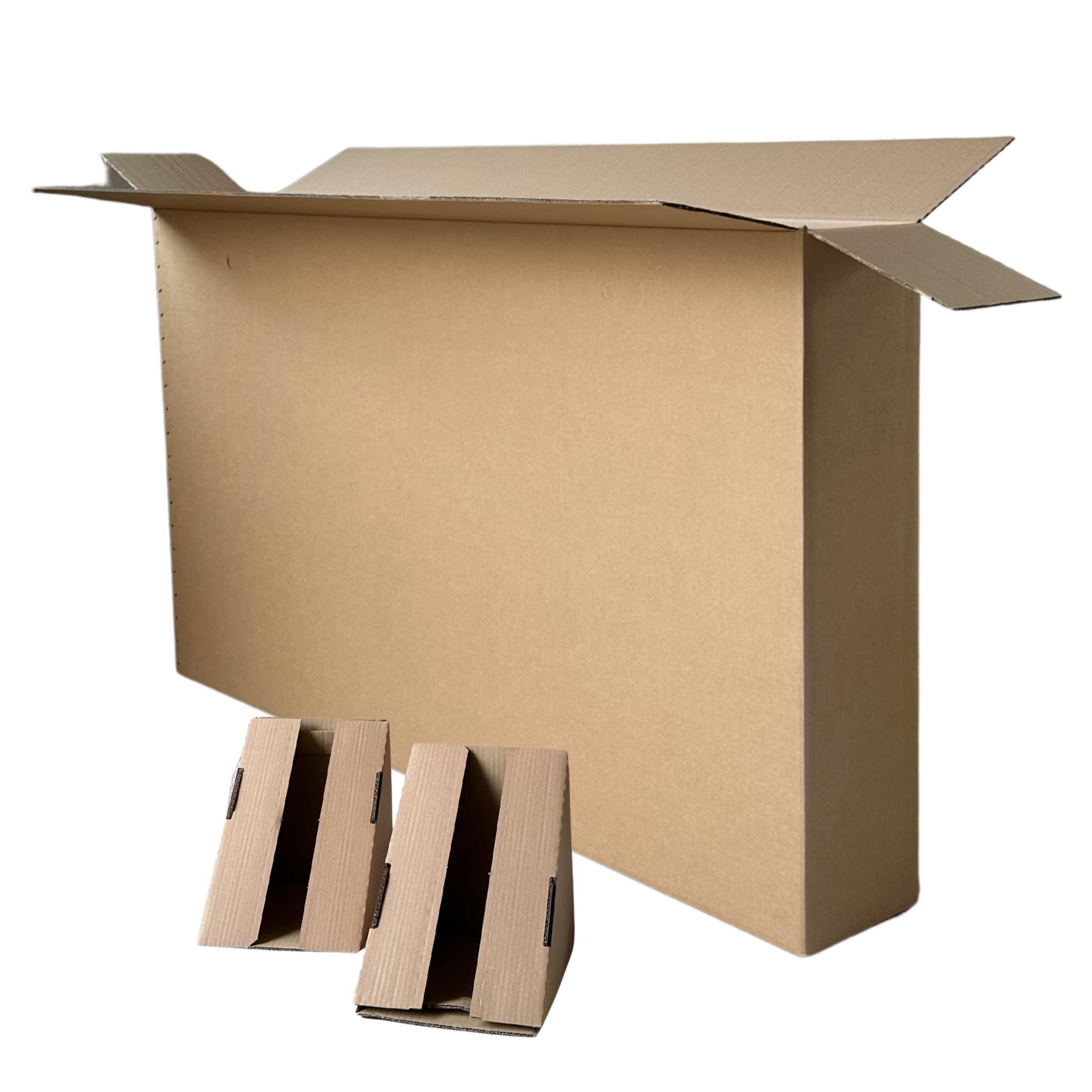 Großer Fahrradkarton/-verpackung (1 Stk) 1800x250x1000mm 2-wellig mit Reifenfixierung (2 Stk.)