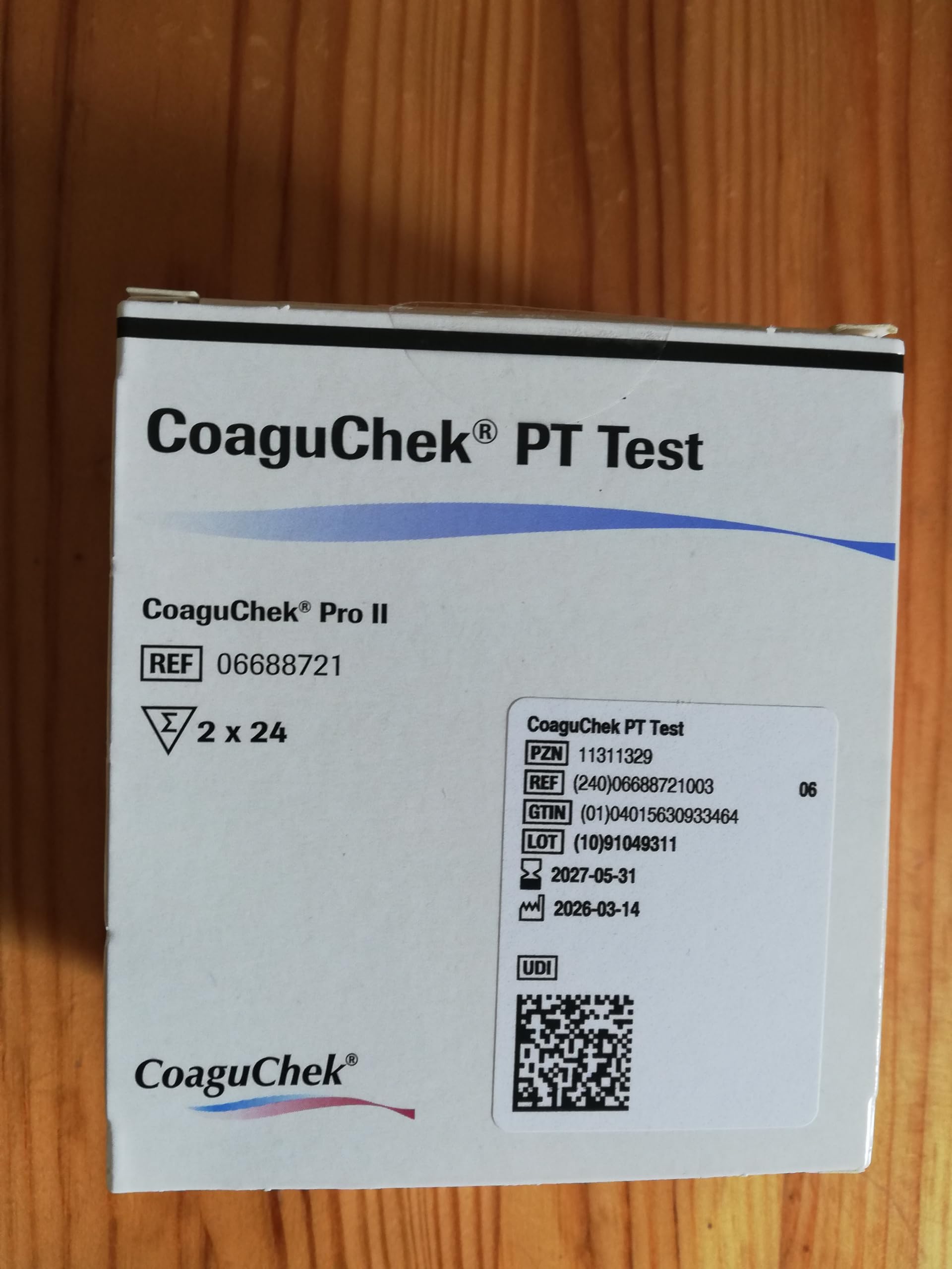 CoaguChek PT - Tiras de prueba para Pro II System (2 x 24 pruebas)