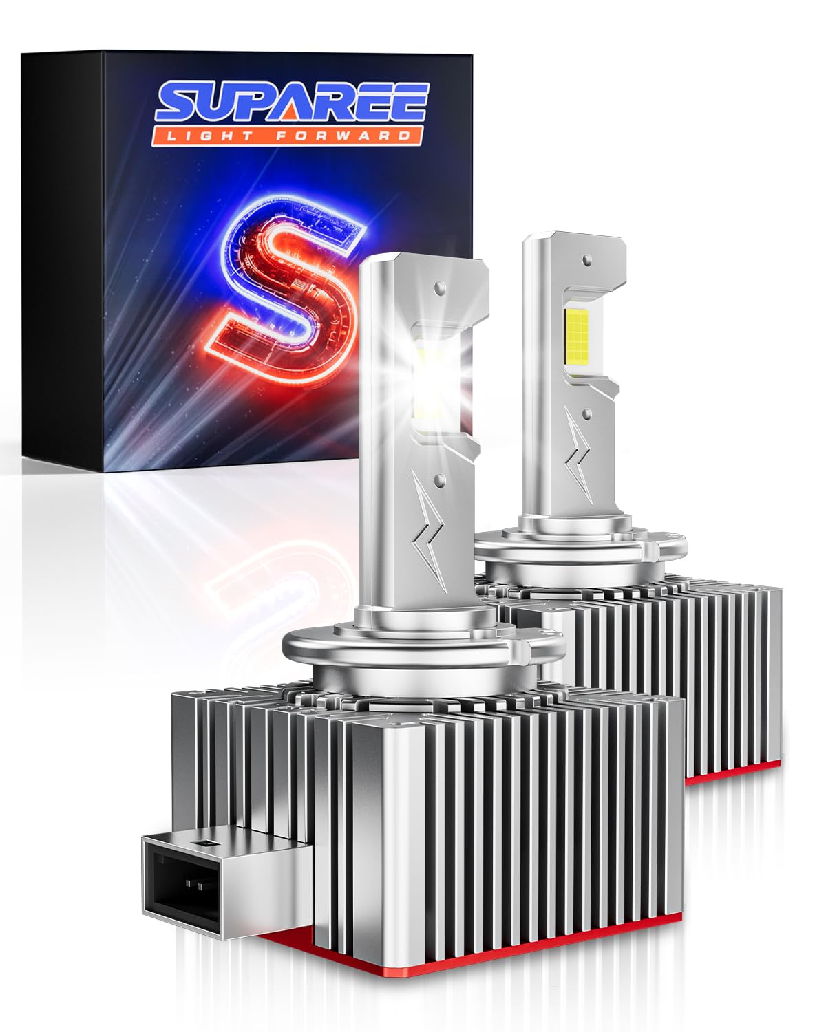 SUPAREE D1S LED Lampadina D1S led Lampade LED d1s D1R Canbus Ready 6500K 35W 20000LM Sostituisci Lampadine Allo Xeno HID OEM Plug and Play - 2 Lampade
