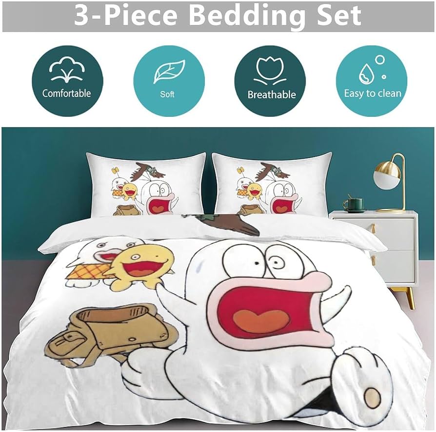 Amazon|布団カバー 3点セット オバケのQ太郎 寝具カバー ベッドシーツ Amazon|布団カバー 3点セット オバケのQ太郎 寝具カバー ベッドシーツ