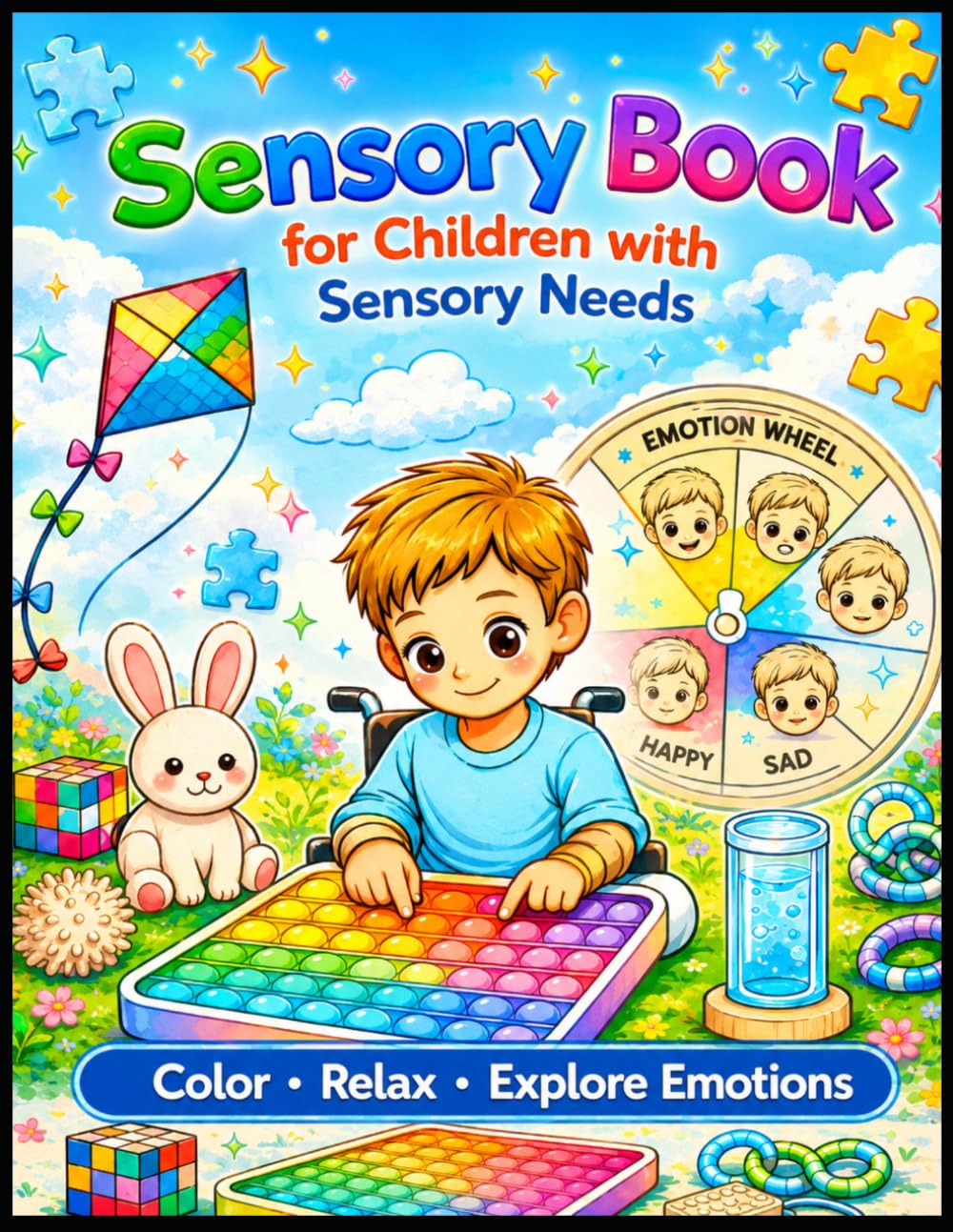 Sensory Book for Children with Sensory Needs: Coloring and activity book for autistic and neurodivergent kids