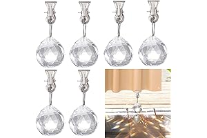 Biggun Crystal Curtain Weights: Unobtrusive and Stylish Outdoor Drapery Solutions