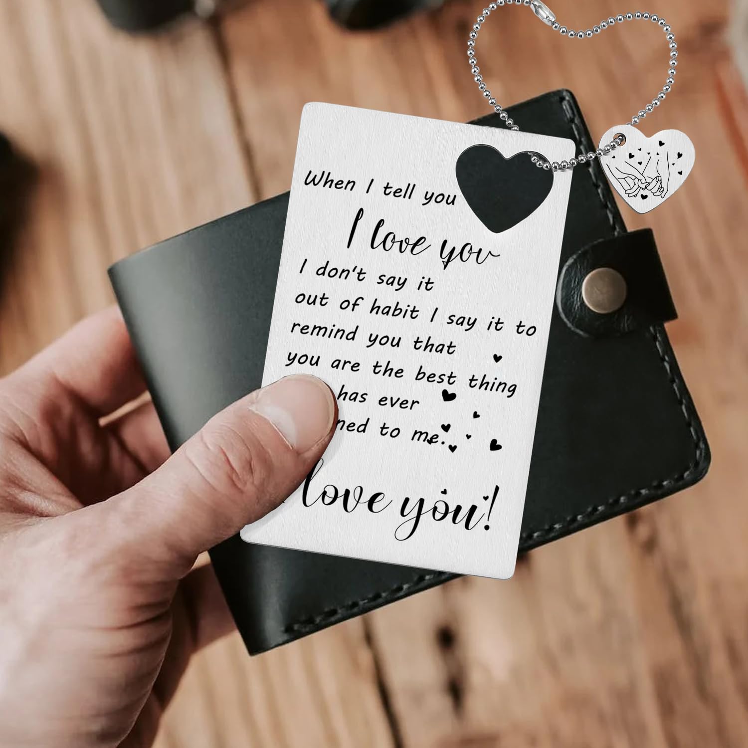 TRCENDE Valentinstagskarte Für Ihn – Herzförmig, 86 X 53 Mm, Für Freund, Ehemann, Verlobte