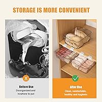 Vista 3 de Caja de almacenamiento de gran capacidad con cajones, compartimento 01015, ropa interior para el hogar, artefacto de almacenamiento para brasieres