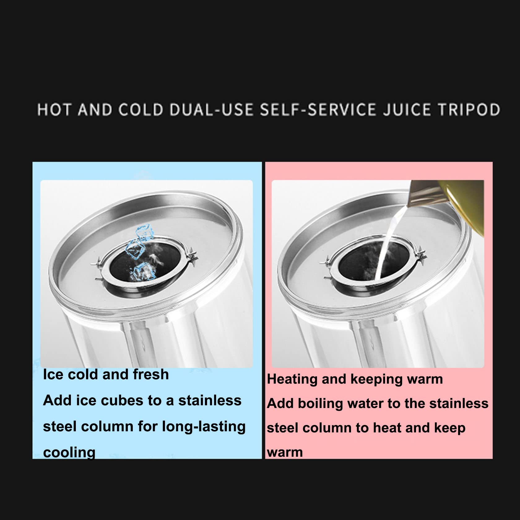 Dispensador de bebidas de acero inoxidable con grifo para bebidas, capacidad de 6 litros, ideal para el hogar y fiestas