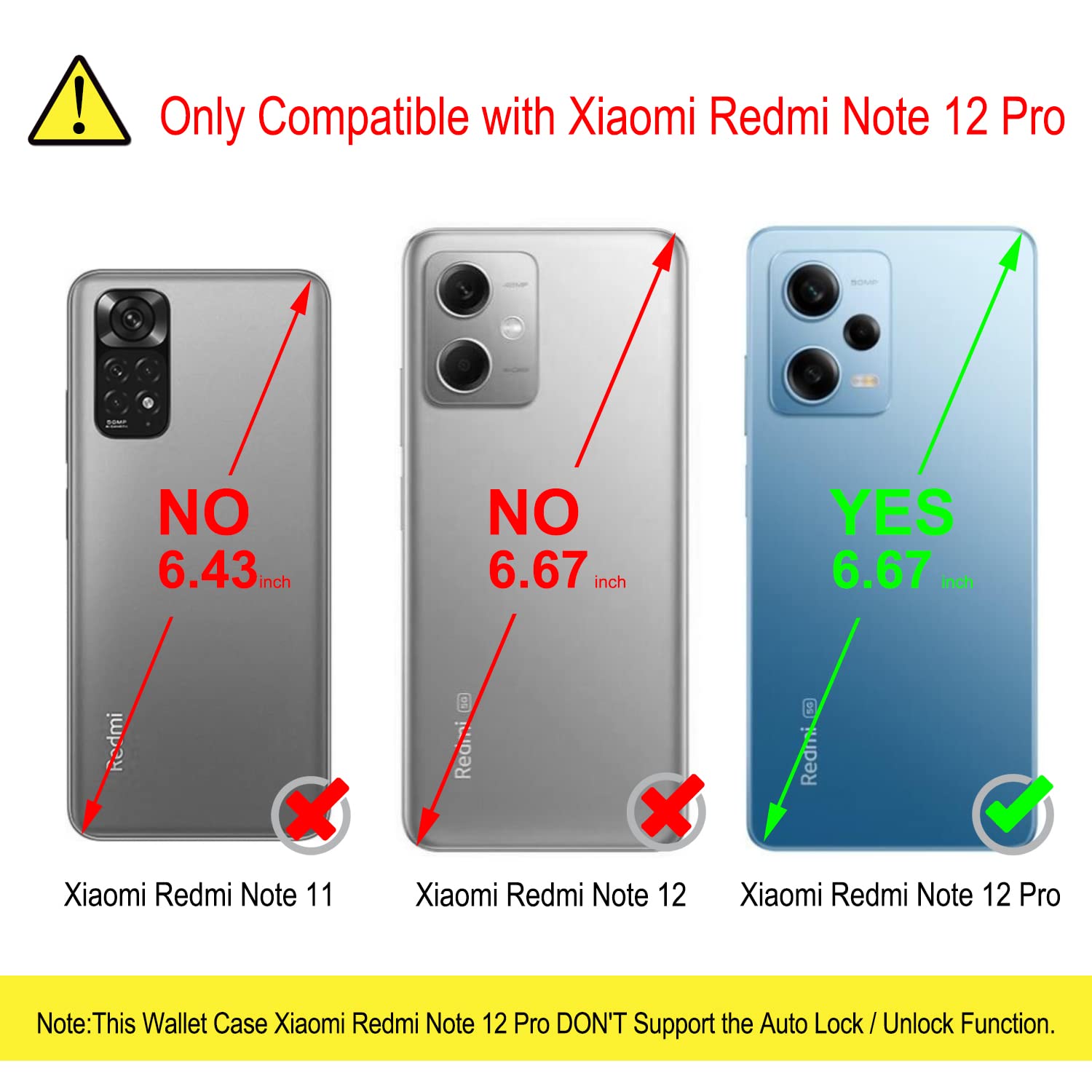 KRAFTCARE Flip Case Für Redmi Note 12 Pro / Poco X5 Pro – Mit Magnet, Kartenfach & 360° Schutz
