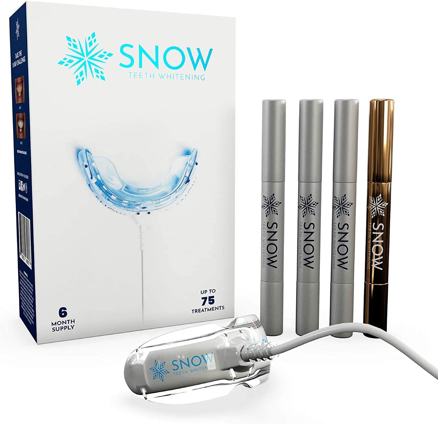 Teeth Whitening At Home System – The Original All In One Kit For Regular and Sensitive Teeth - Safe For Braces, Enamel, Veneers, And Crowns (2 Pack)