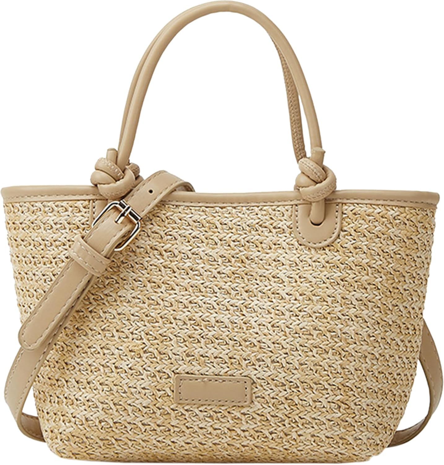 Cute Straw Fabric Tote Bag Purse for Women Y2k Purses Shoulder Handbag Straw Tote Bag