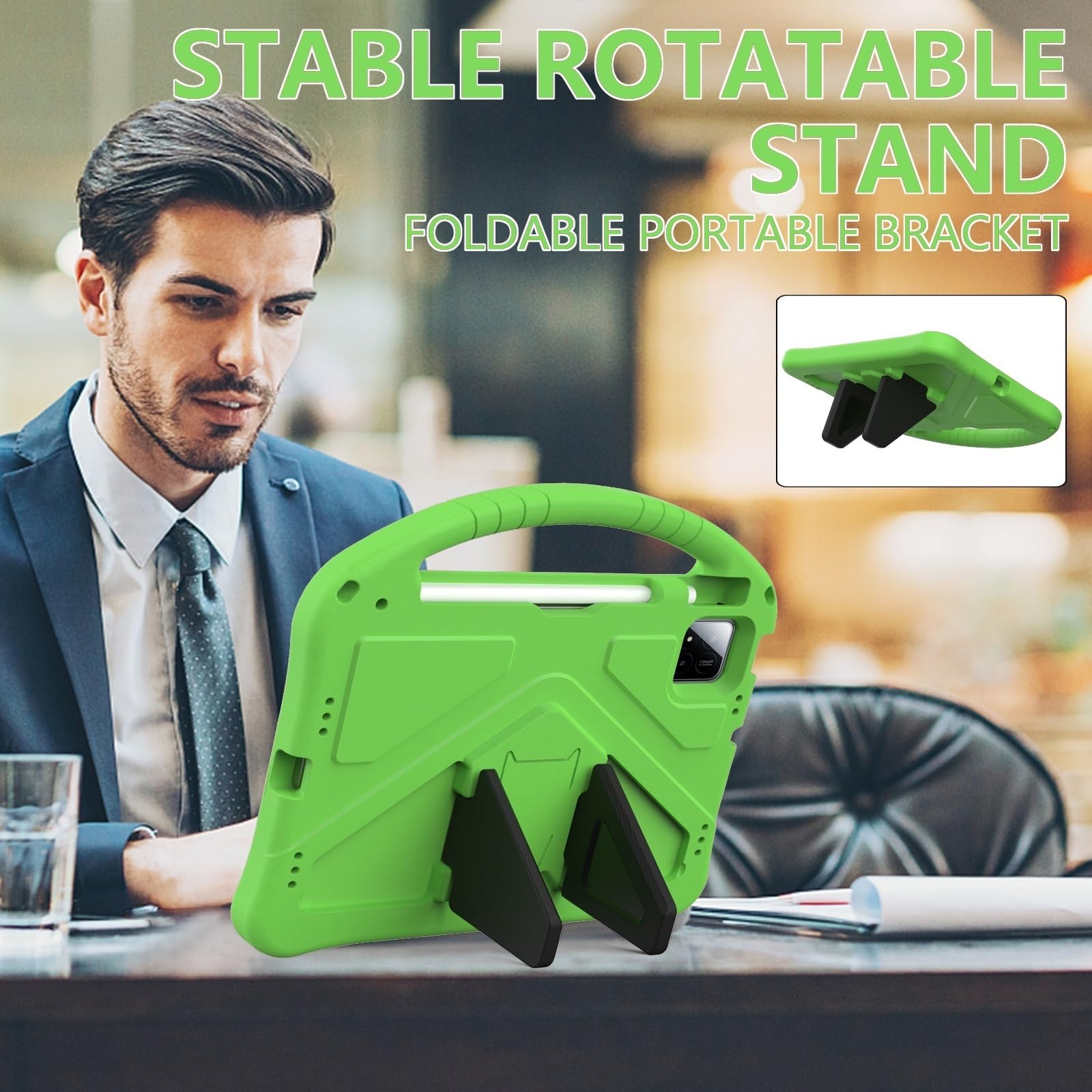 Do Walmart Onn 27.6 cm Pro 2024 Model 100146660 etui dla dzieci, lekki pokrowiec na tablet EVA z regulowanym paskiem, odporny na wstrząsy uchwyt i podpórka dla dzieci, przenośna powłoka ochronna