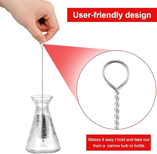 Miniatura 4 de 16 cepillos de limpieza reutilizables para popotes, tubo de ensayo, cepillo de limpieza para popote largo, herramienta de limpieza de lavado de