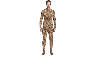 Deluxe Unisex Adult Costume Without Hood Spandex Stretch Zentai Unitard Body Suit (Jaguar)