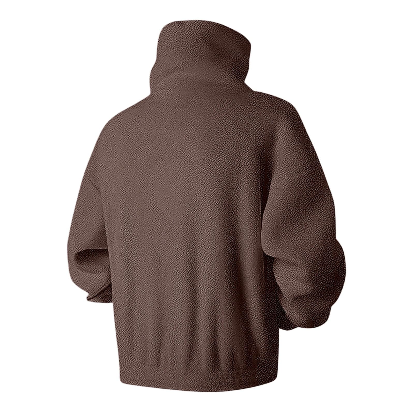 Chaqueta De Hombre - Sudadera con Capucha Overseas Trade: Top Moderno con Chaqueta Suave y cómoda con Forro de Piel de Oveja