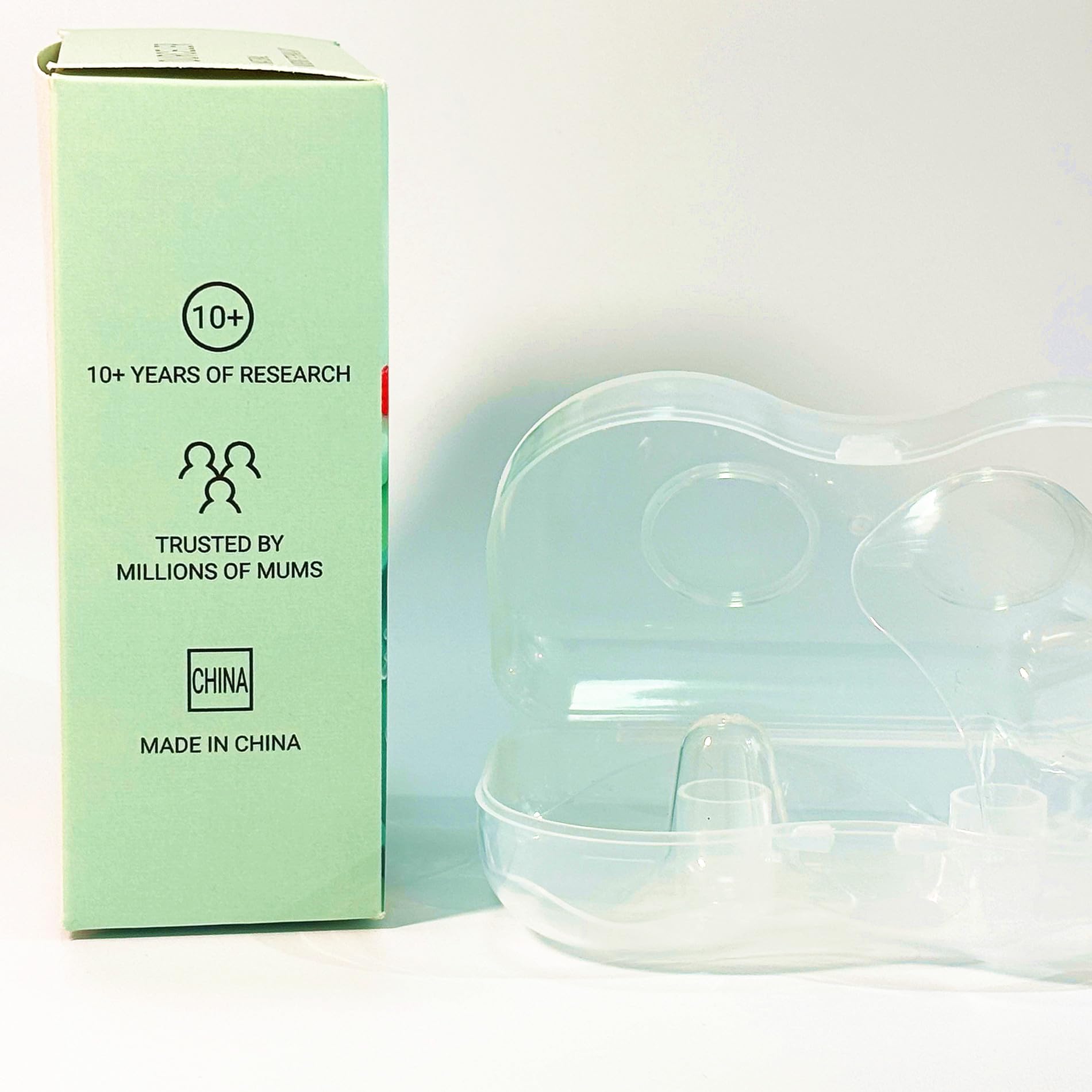 Durceler 2 Piece Nipple Shields for Breastfeeding, Contact Nipple Shields for Breastfeeding, Accessories Made by Durceler, Include Carry Case, BPA Free, 2PCS