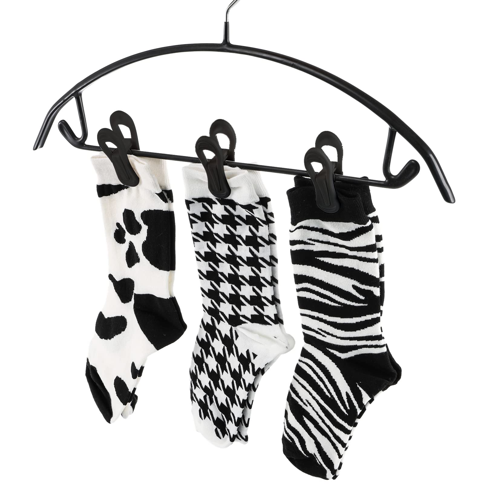 Yopay 50 clips para perchas, fuerte pellizco fácil de enganchar ropa pantalones colgadores, clips de plástico multiusos para niños para el hogar, oficina, viajes, manualidades