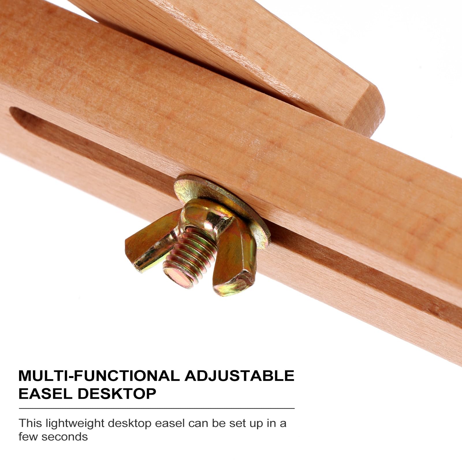 Cavalletto Leggero e Versatile da Tavolo Pieghevole in Legno per Disegno e Schizzi Design e Compatto per Artisti e Studenti
