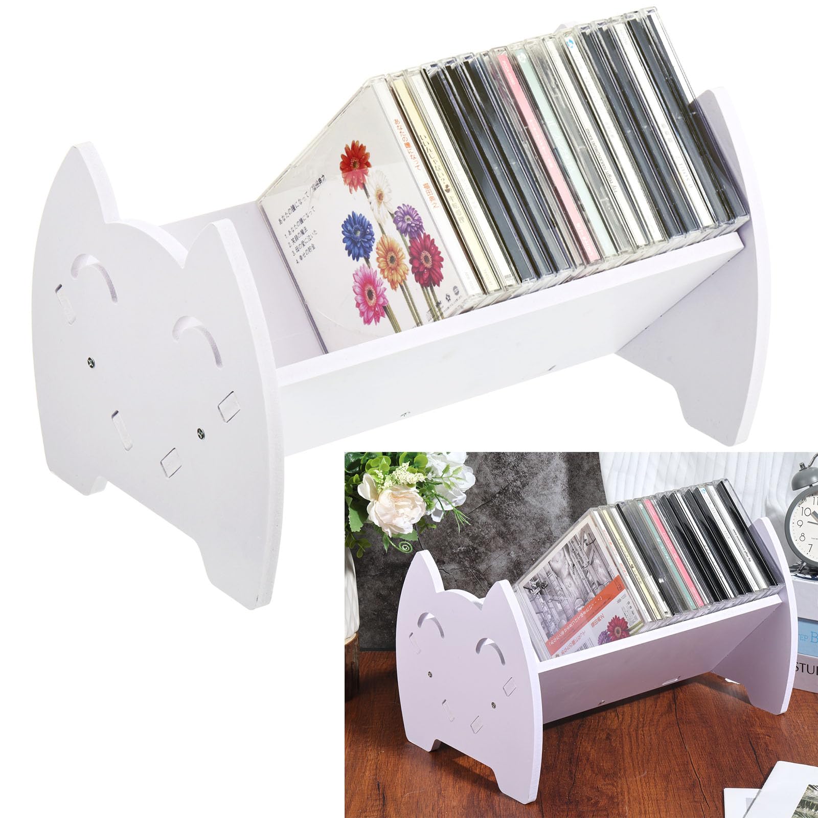 Cd Desk Rask Snapklik.com : Rainmae CD Holder Desk Video Game Storage Organizer, PVC ...