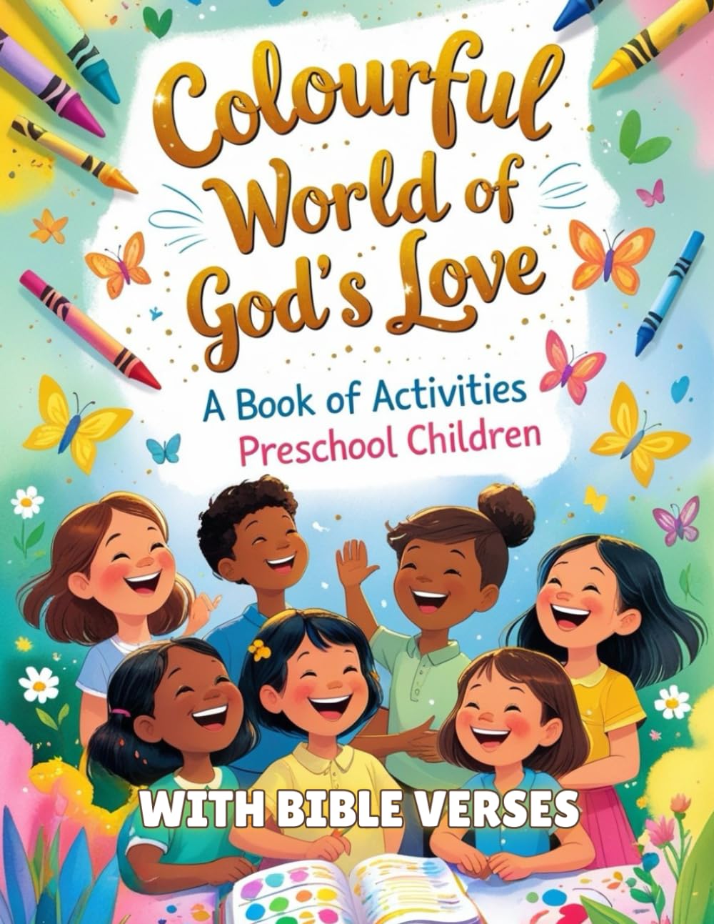 Colourful World of God's Love: A Fun Christian Activity & Colouring Book for Preschoolers | Discover God's Love Through Bible Verses, Mazes, Puzzles & More!