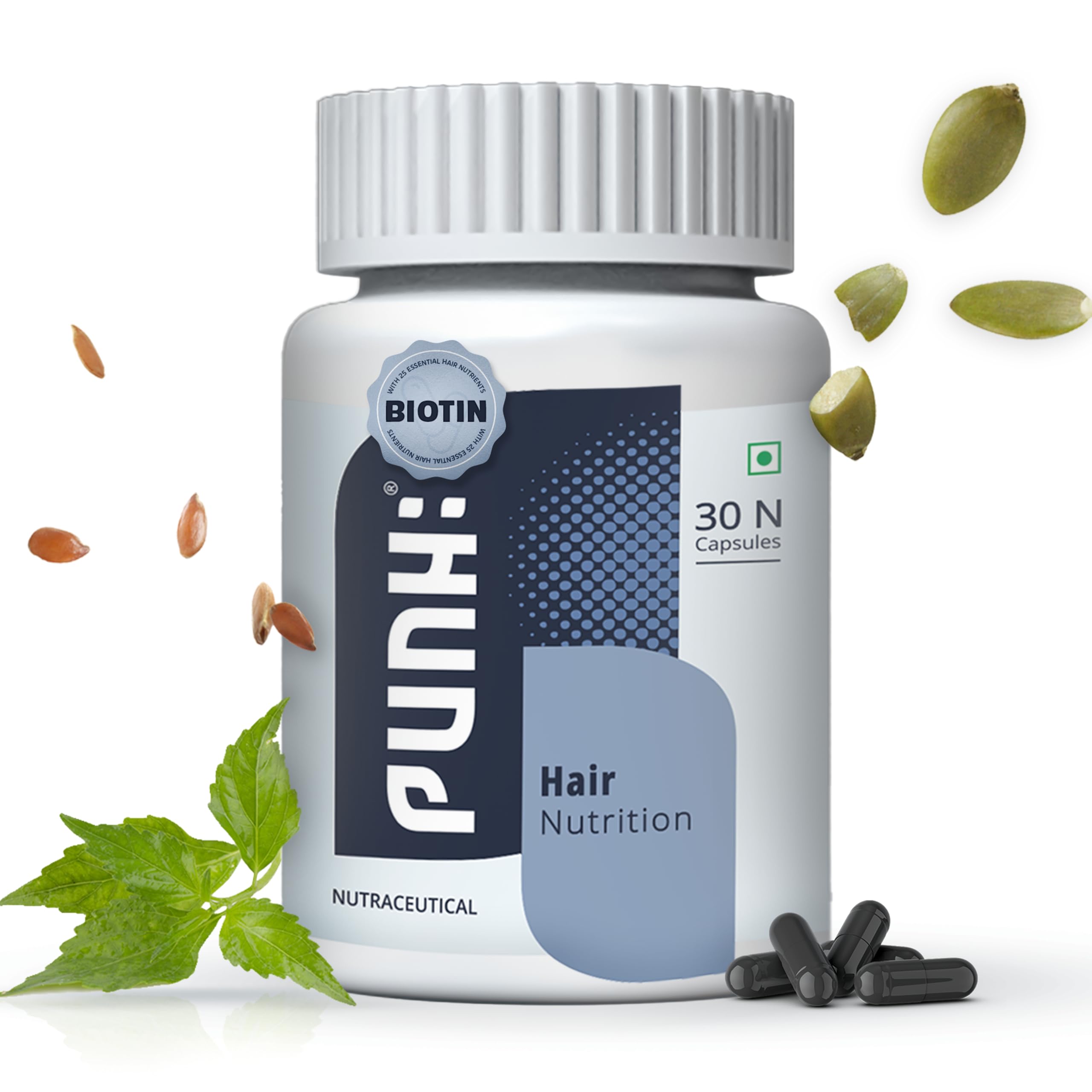 Punh Hair Nutrition Hair Multi Vitamin with DHT Blocker (30 Capsules), Hair Supplement for Men & Women, Biotin For Hair Growth, Stronger & Healthier Hair, Reduces Hair Fall - Pack of 1 (B0BF9N886Z) Amazon Price History, Amazon Price Tracker