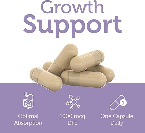 Miniatura 10 de Zahler Metilfolato - Apoya el desarrollo fetal saludable y la salud genética - Ácido fólico metilado de 1000 mcg DFE L-metilfolato - Suplemento de