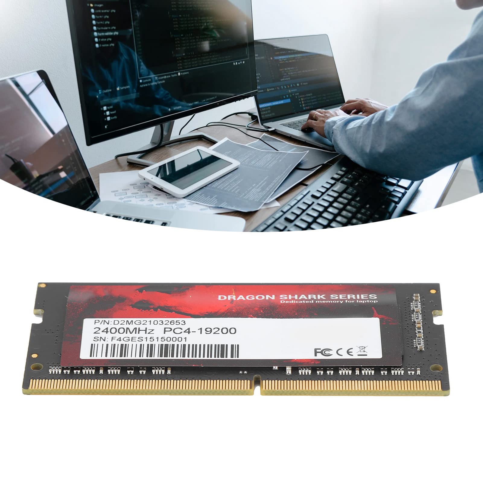Wysokowydajna pamięć RAM DDR4 Wąska Aluminiowa pamięć do Notebooków DDR4‑2400 MHz 16 GB do Laptopów (16 GB)