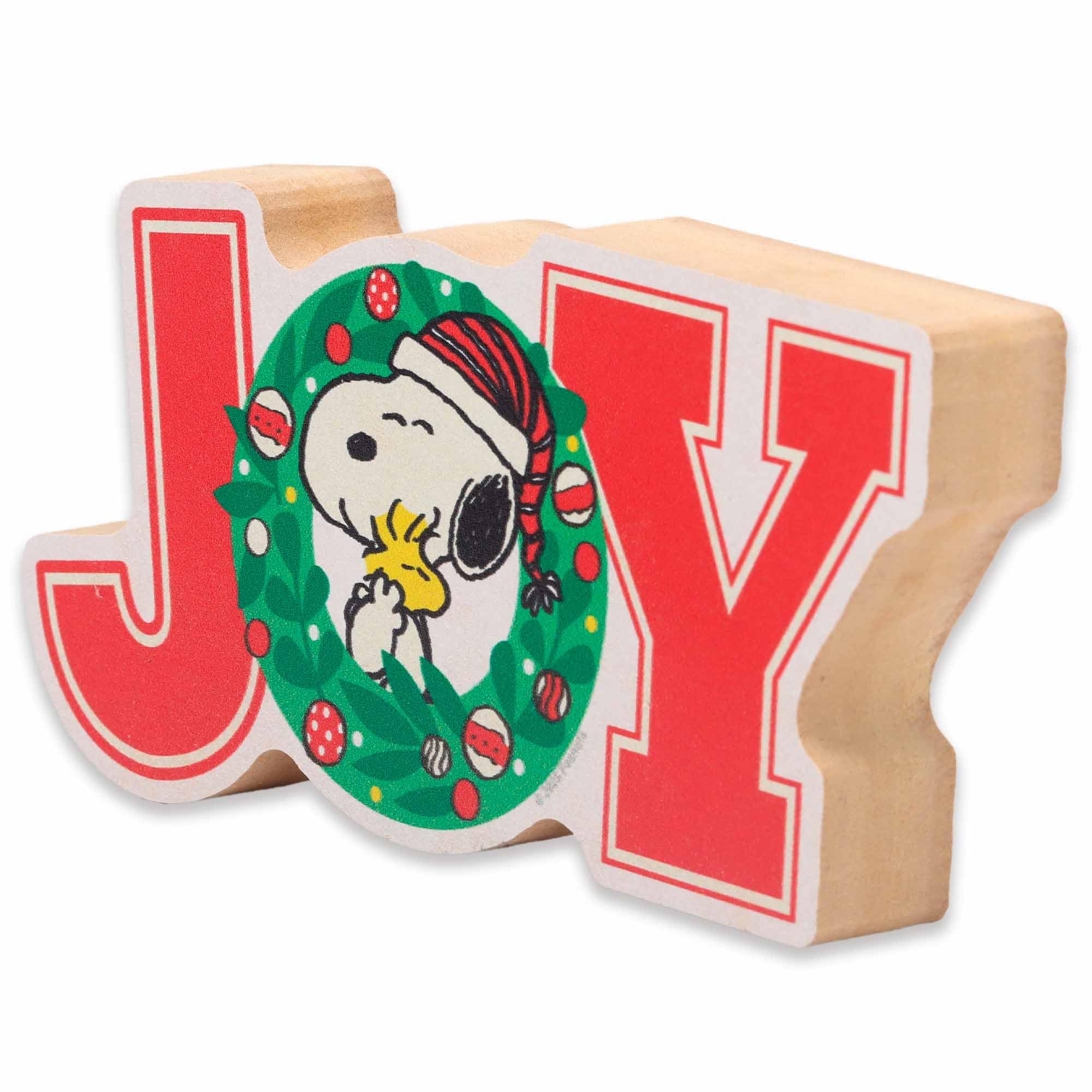 Amazon.com: Open Road Brands Peanuts Snoopy Joy Shelf Sitter Decor